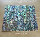 1pc 120x140mm Laminated Paua Abalone Sheet Veneer Blank Inlay Thick 0 15-0 2mm