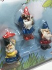 Fairy Garden Figurines Mushroom Gnomes 3 Pc Fairy Crossing-new