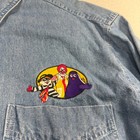 Vintage Denim South Bay Mcdonald   s Employee Xl Embroidered Ronald Grimace Burgle