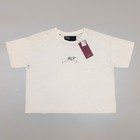 Falection Paly  Grey Core Logo T-shirt Cotton With Sun-faded Wash Distressed Tee