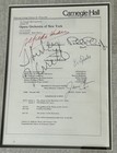 1975 Carnegie Hall Autographed Opera Orchestra La Favorite Framed Page