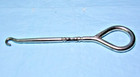 Vintage 5 1 2  Sturdy Heavy Gauge Chrome Metal Shoe Button Hook