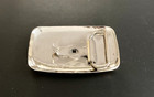 Chrome Metal Belt Buckle Blank Western Cowboy Style Usa Made