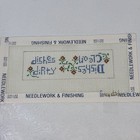 2 Handpainted Needlepoint Canvas Dishes Clean Dirty Sign And Notes 18ct Lesley