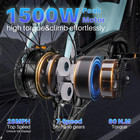 26 tire 1500w Electric Mountain Bike For Adults 28mph 48v 15ah E-city Bike