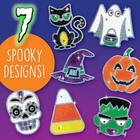 Creativity Kids Halloween Window Art Kit Create 7 Spooky Suncatchers Paint