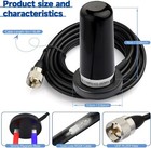 Ham Radio Antenna Dual Band Vhf Uhf 136-174mhz 400-470mhz Nmo Mount Pl259 Male