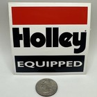 Lot Of 2 Vintage Holley Equipped Sticker Original Racing Decals 3 25  X 3 5 