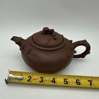 Vintage Chinese Clay Teapot With Stamp On Bottom Beautiful Bamboo Detail 7   