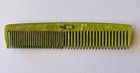 Vintage Art Deco Green Celluloid Vanity Set Brush Comb Nail File 1930s