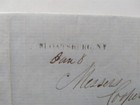New York  Sloatsburg 1855 Stampless Cover  Black Straight Line To New York City