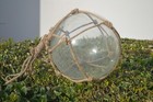 Reproduction Clear Glass Float Ball With Fishing Net 12 