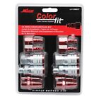 Milton   Colorfit   Coupler   Plug Kit -  m-style     Red  - 1 4  Npt  14-piece 