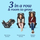 Graco Slimfit3 Lx 3-in-1 Convertible Car Seat  Slim Car Seat Fits 3 Across  Rear