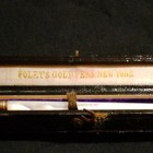 Foley s Gold Pens New York Gold Dip Pen W  Case  Foley Nib 16 1 8 Karat Gold