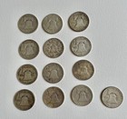 Lot Of 13 Benjamin Franklin Half Dollar 90  Silver Coins 1948-1963