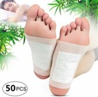 50pcs Detox Foot Pads Ginger Extract Toxin Removal Anti-swelling Weight Patches