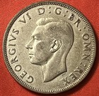 Great Britain 1939 -half    Crown - George Vi 1st Type  Km 856 50  Silver