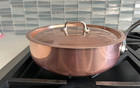 Pre-owned 3 5 Qt Mauviel 1830 Copper stainless 9 5  Saute Pan Made In France