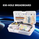 830pcs Diy Electronic Starter Kit For Arduino Uno R3 With Breadboard   Componecq