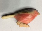 Vintage Small-miniature Hand Carved And Hand Painted Bird