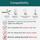 Ceiling Fan   Dimmer Wall Switch  2 In 1 Light And Fan Combination Light Switch 