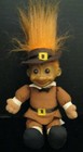 Thanksgiving  Pilgrim  Boy  Troll  Doll By Russ Soft Body Trolls 8  Vintage Doll