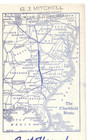 Vtg Unused 1934 Clinchfield Railroad Company Ink Blotter  Freight Service Map 