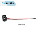 4pcs 3 Pin Truck Trailer Light Connector  3 Prong 9 65 Inch  Black red white 