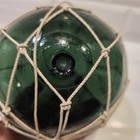 Vintage Japanese Green Glass Fishing Float 4      Authentic 2-piece Mold Buoy 1lb