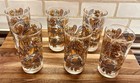 New-vintage - Mcm L  Elliott Gold Botanical Leaf   Berry Rocks Glasses
