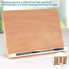 Book Reading Stand 8 Adjustable Height Holder Tray With Elastic Page Paper Clips