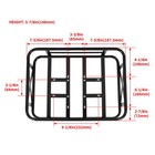 Electric Bike Rear Basket Rear Mount Bicycle Storage Basket For Most Bikes 464mm