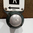 Vintage Retired Crosswalk Pedestrian Push Button Porcelain Sign  R62dl5