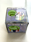 Thread Needle Sewing Kit Measure Scissor Threader Thimble Storage Box Travel Set