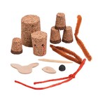 Cork Reindeer Christmas Ornament Craft Kit  Craft Kits  12 Pieces