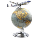 Lockheed Constellation Airliner Airplane 11 5  Travel Agent Desktop Globe Decor