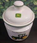 John Deere Tractor Ceramic Canister Cookie Jar 8 5 X 5 5    Gibson