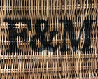 Fortnum And Mason F m Wicker Basket 20  X 13  X 9 5  Multiple Uses Decor Gifts