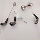 Vintage Golf Club Ball Barware Set Double Shot Glass Stirrer Bottle Opener