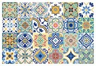 Gss Designs 24 Pc Pack Traditional Mexican Talavera Tile Stickers For Bathroom 