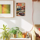 Vintage Racing Metal Sign Retro Garage Tin Sign Car Lover Gift wall Decor Bar