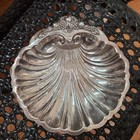 M Silver Plated Shell Dish Bowl Silverplated W   Sb 9  Across Footed Scalloped