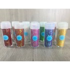 Martha Stewart Crafts Tinsel Glitter Set 12 Colors Rainbow Shimmer Scrapbooking