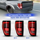 For 2009-2014 Ford F-150 F150 Pickup Sequential Led Tail Lights Clear Lens Lamps