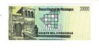 Nicaragua 20 000 Cordoba Banknote 1989 P160 Emergency Issue Mint Unc