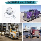 2x Truck Non-locking Diesel Fuel Gas Cap Fit For Kenworth Peterbilt Freightliner