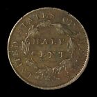 1834 Classic Head Half Cent- Free Shipping Usa