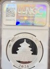 2024 China 10 Yuan Panda 30g  999 Silver Ngc Ms70 Fdoi Shanghai Mint Signed