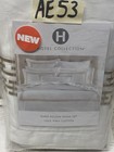 Hotel Collection Chain Link Embroidery Euro Sham White  Gold Set Of 2 New